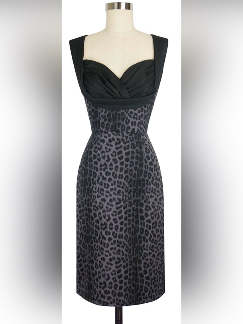 Trashy Diva Honey Child Dress in Smoke Leopard - sz 6
